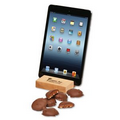 Hard Maple iPad  Holder/Tablet Stand with Pecan Turtles